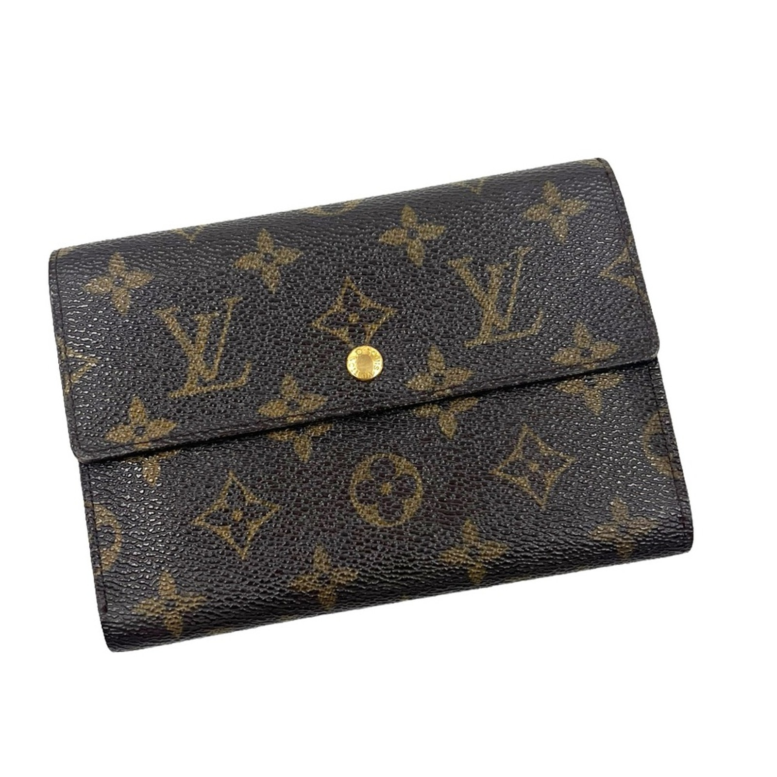 Louis Vuitton Vintage Monogram Luxury Compact Porte Tresor Etui Papiers Wallet